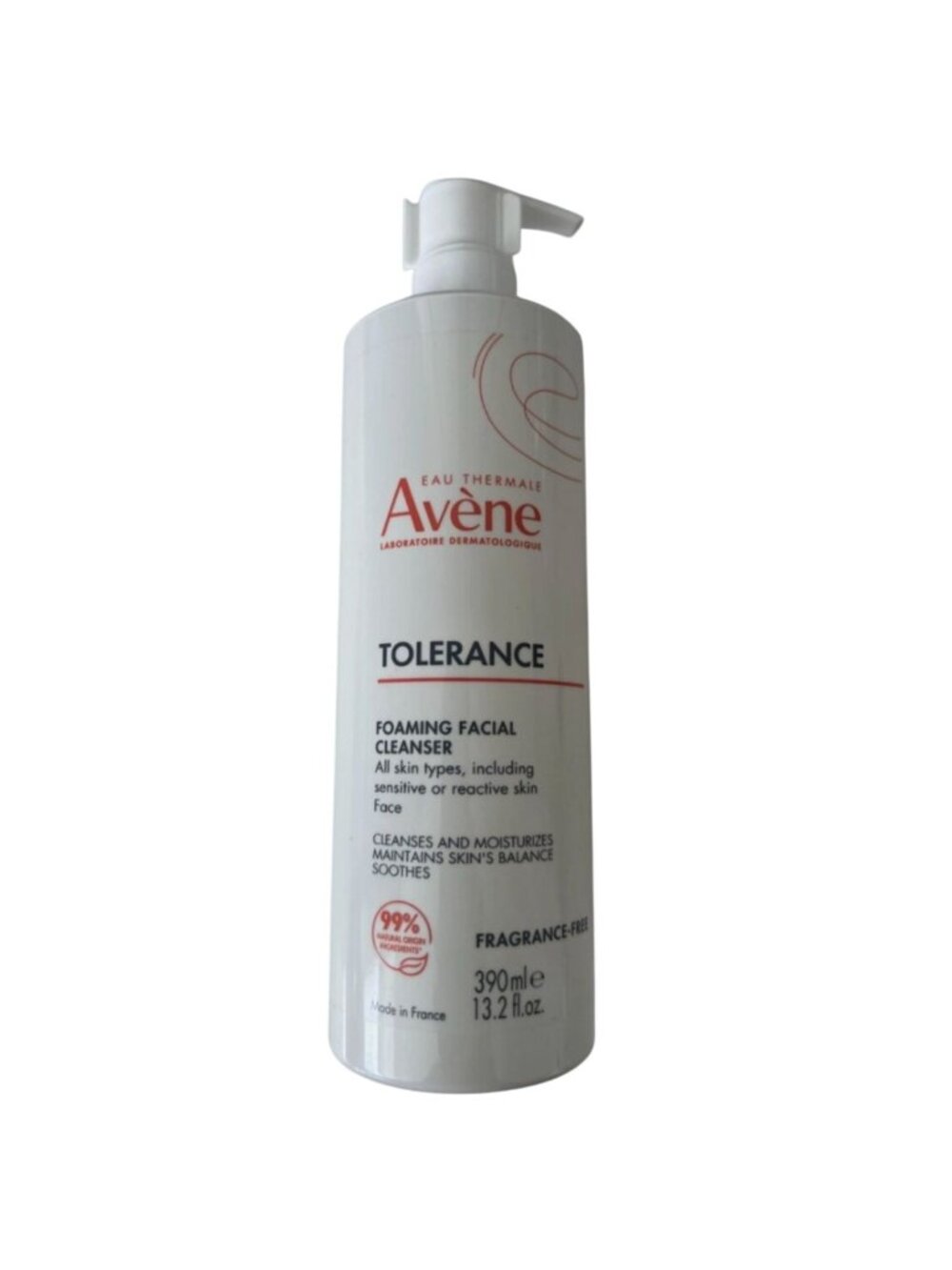 Avene Tolerance Foaming Facial Cleanser Made in France 13.2oz/390mL Exp 01/29